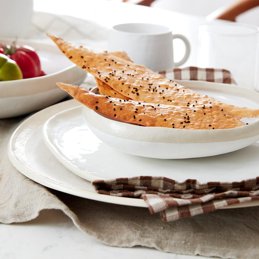 Organic Linen Plate DINNERWARE Ben David by KAS