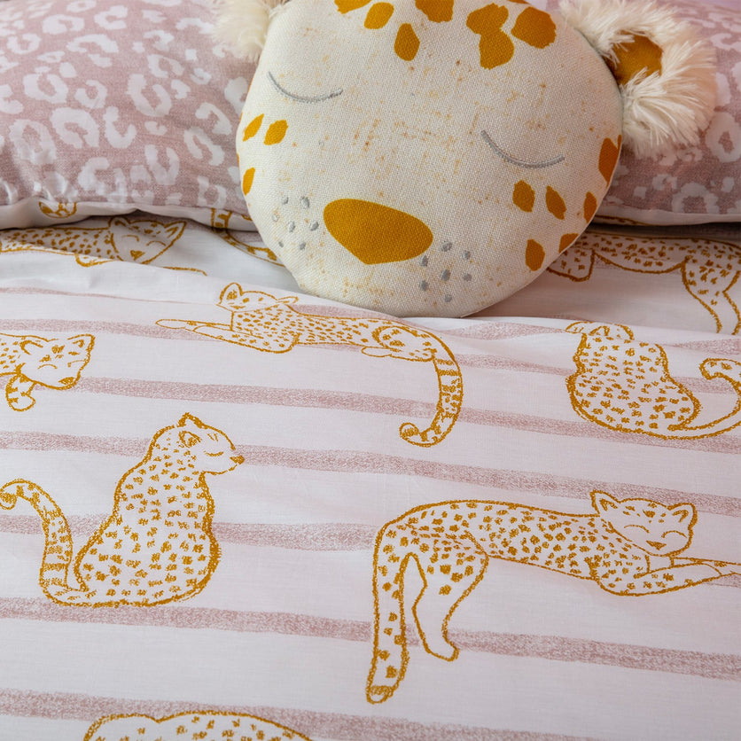 Lazy Leopard Kids Quilt Cover Set BED LINEN KAS KIDS