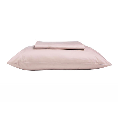 Kas Blush Sheet Set SHEET SET KAS AUSTRALIA Blush Double Flat:230x260cm, Fit:140x190x50cm + 2pc