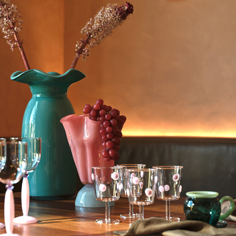 Pink Glass Valentina Vase