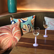Tropical Embroidered Cotton Cushion Multi