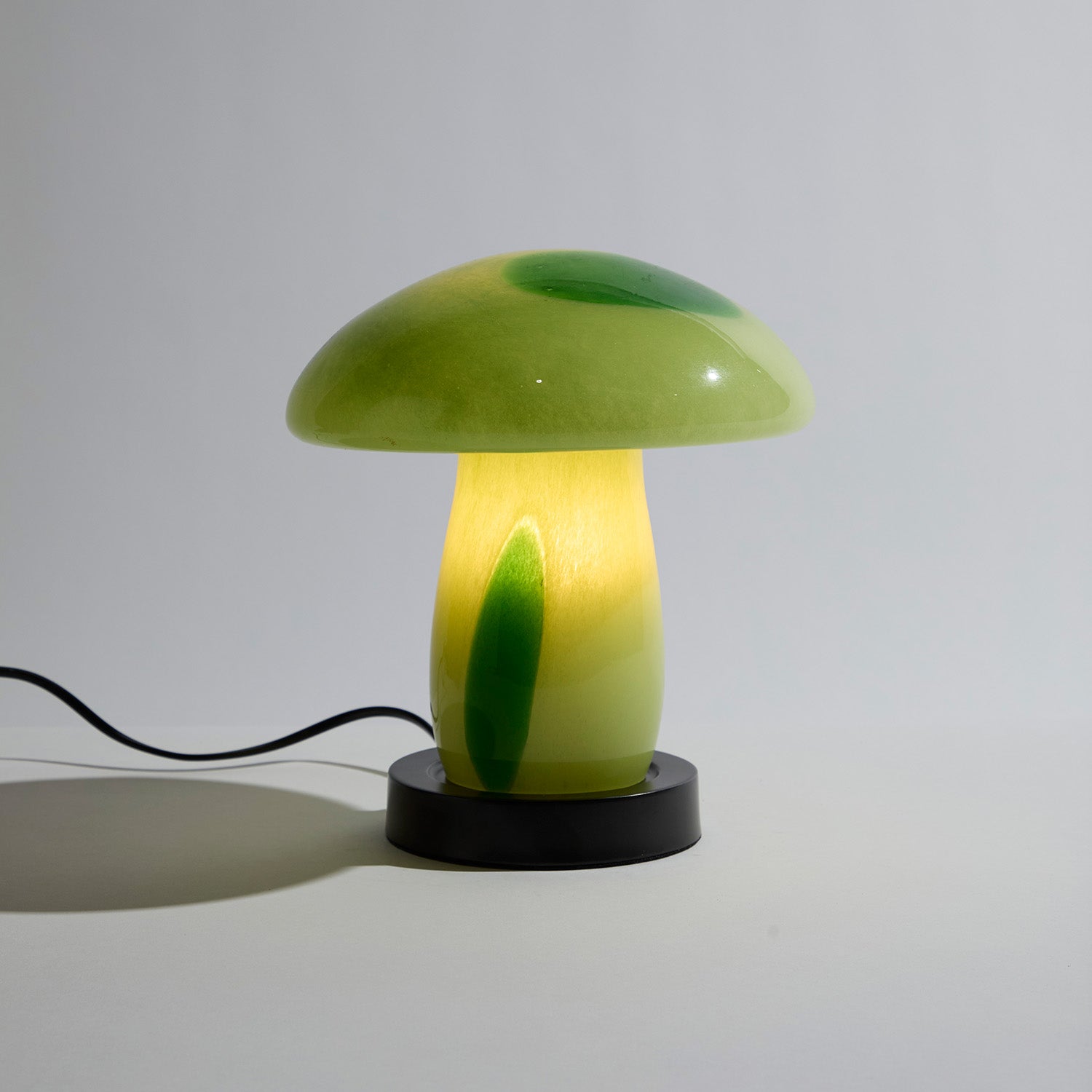 Mushroom Spots Lime Lamp