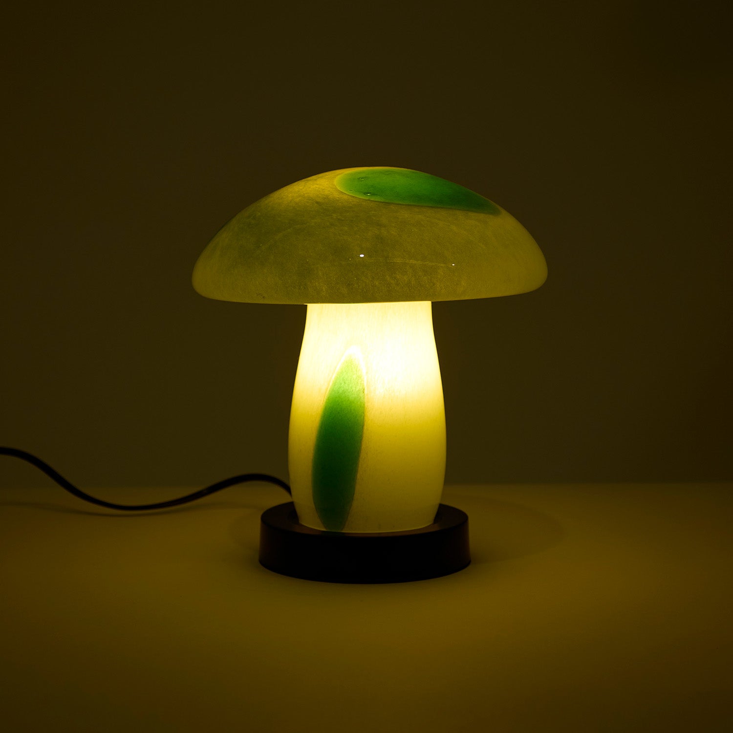 Mushroom Spots Lime Lamp