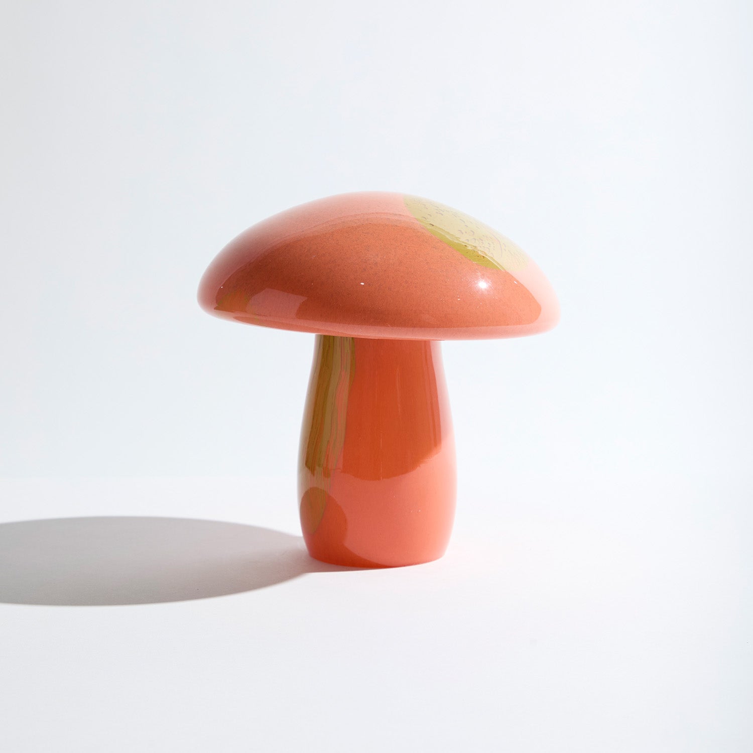Mushroom Spots Orange Lamp