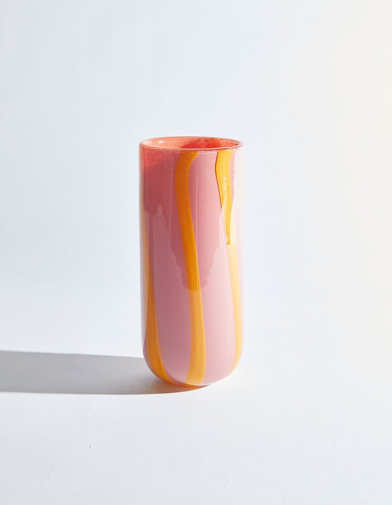 Candy Cylinder Pink Vase