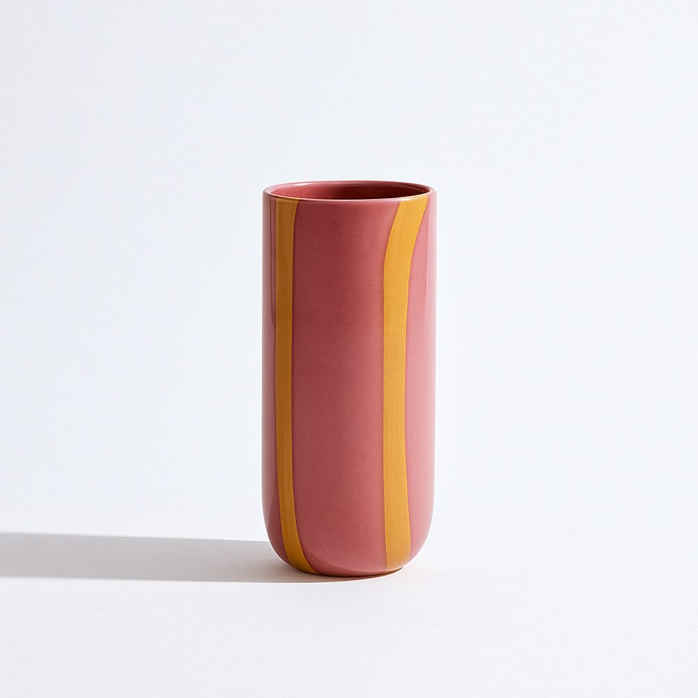 Candy Cylinder Pink Vase
