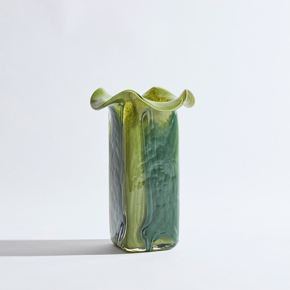 Cubism Green Vase