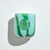 Candy stripe scented candle