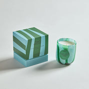 Candy stripe scented candle
