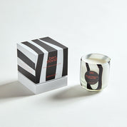 Candy stripe scented candle