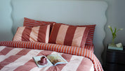 Pinstripe Rust Sheet Set