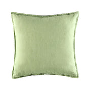 Drake Cushion in Multi, velvet reverse side shown with flat piping detail