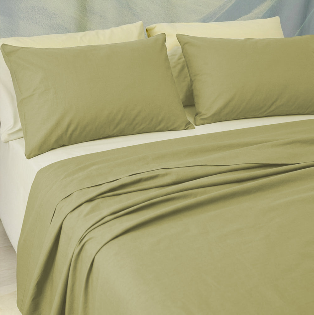 Haven Olive Sheet Set