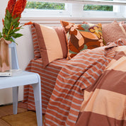 Pinstripe Rust Sheet Set