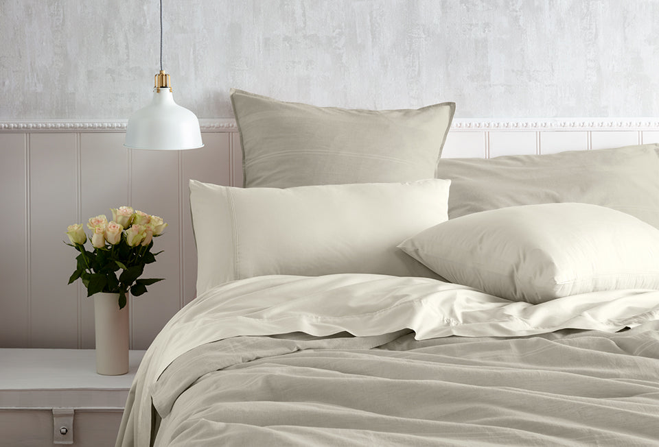 Pure 500 TC Egyptian Cotton Neutral Sheet Set