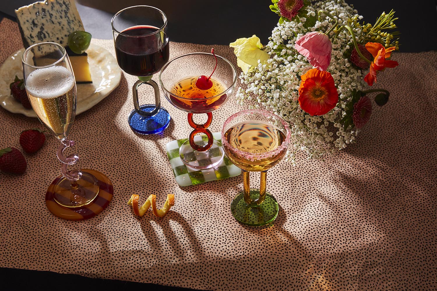 Samantha Champagne Coupe Pair