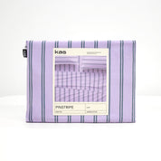 Pinstripe Lilac Sheet Set
