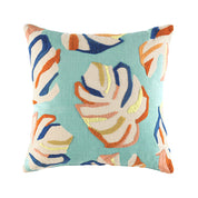 Tropical Embroidered Cotton Cushion Multi