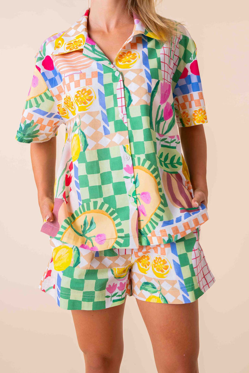 Lydia Short Sleeve Pyjama Set