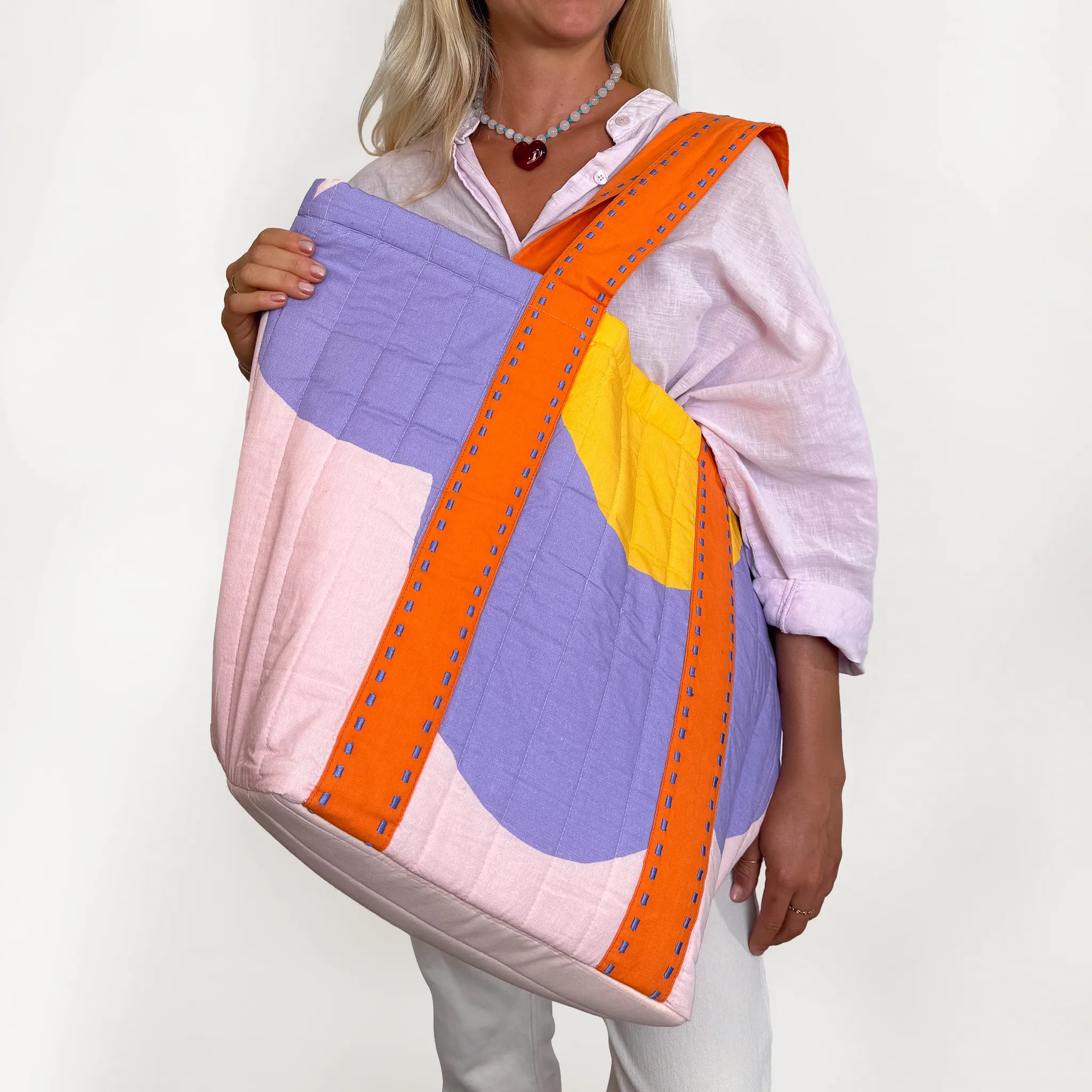 Happy Daisy Lavender Tote Bag