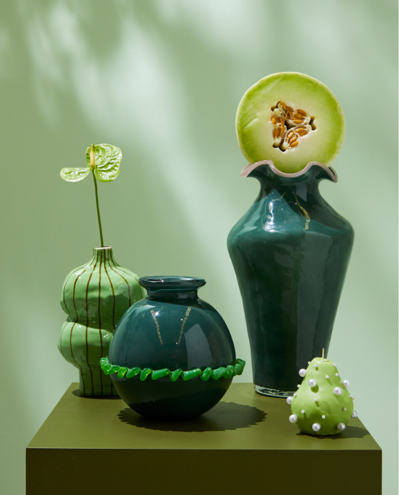 Gambel Green Vase