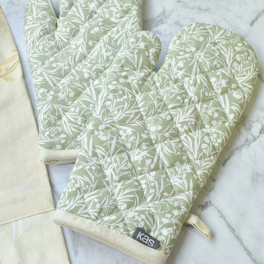 Goldie Oven Mitts NAPERY KAS AUSTRALIA Multi Pair 18x33cm, Set of 2