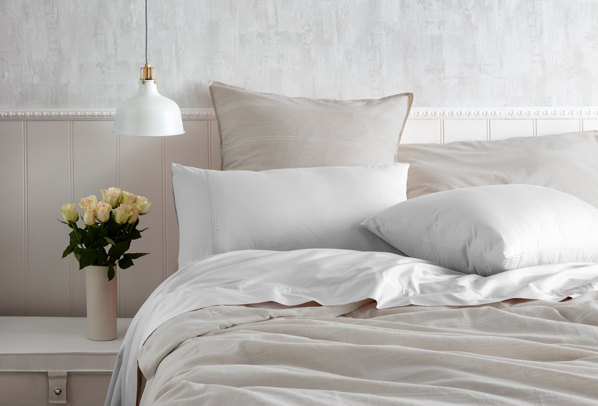 Kas White Sheet Set SHEET SET KAS AUSTRALIA 