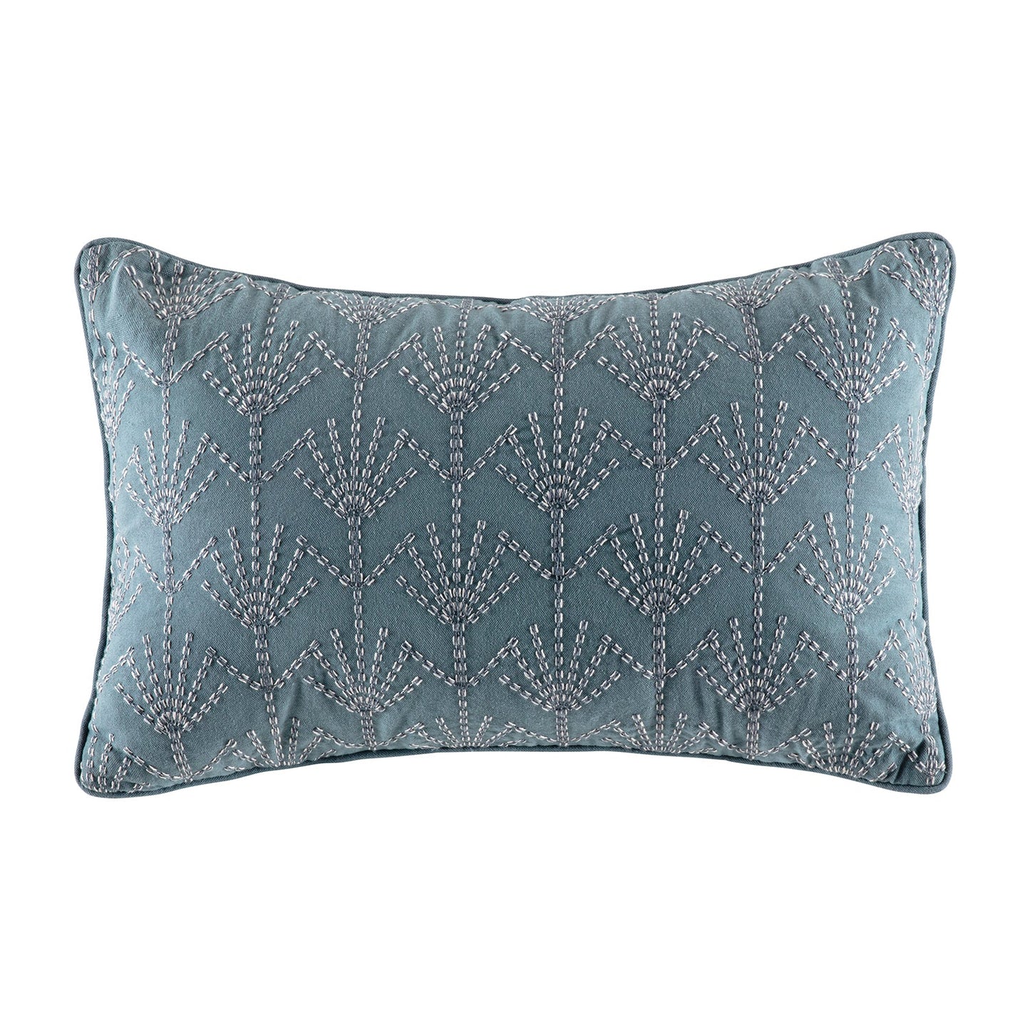 Rarak Cushion Cushion KAS AUSTRALIA Blue Rectangle 35x55cm