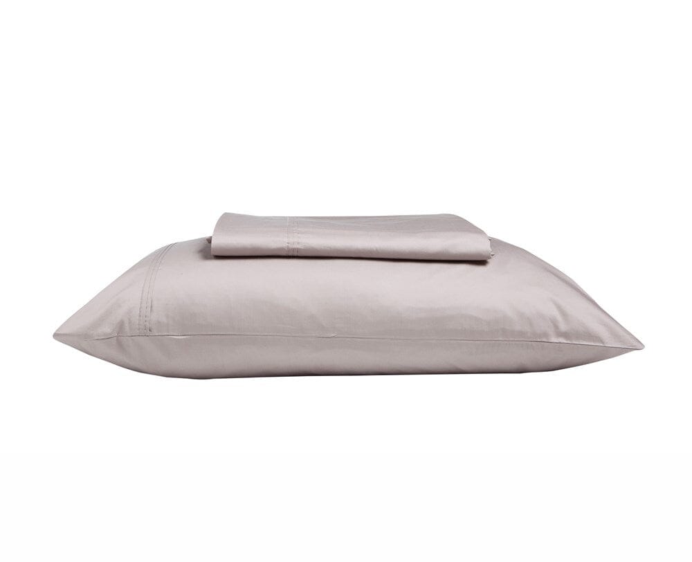 Kas Mocha Sheet Set SHEET SET KAS AUSTRALIA Mocha Superking 203x203x50cm +270x290cm + 2PC 48x73cm