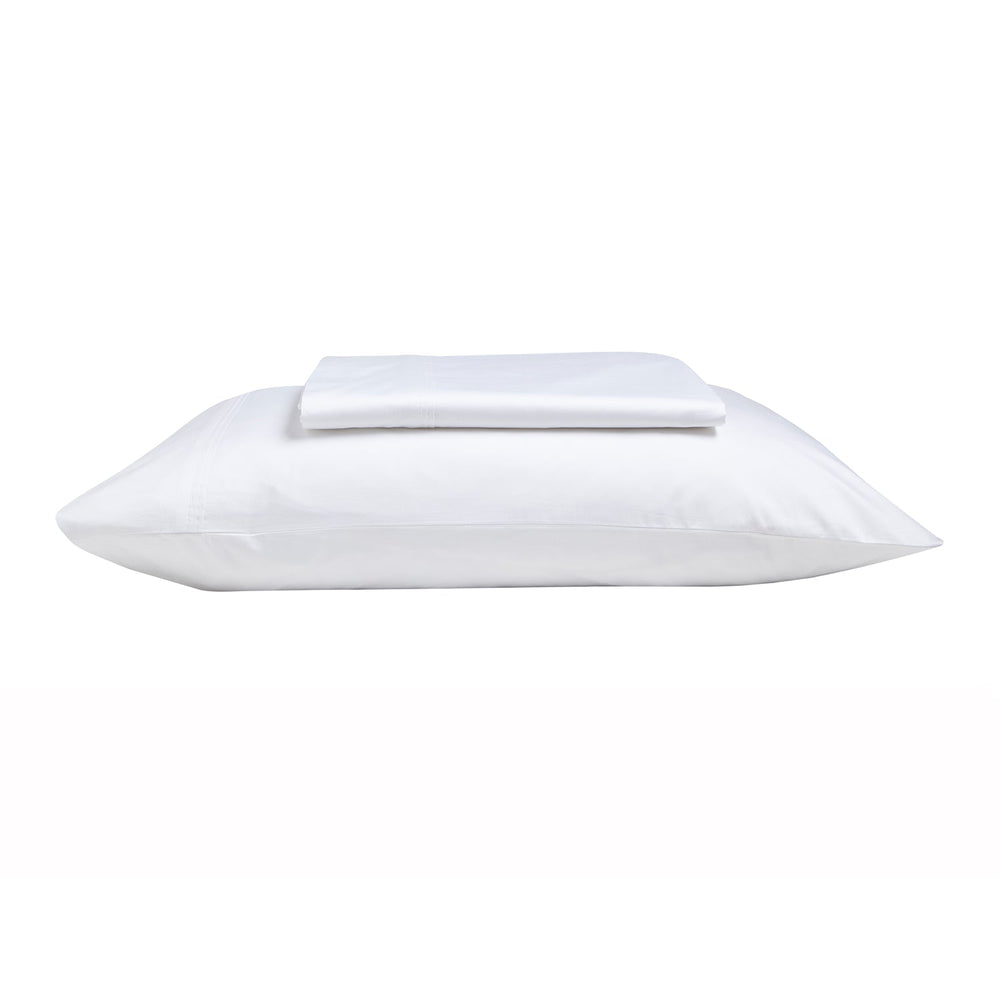 Kas White Sheet Set SHEET SET KAS AUSTRALIA White Superking 203x203x50cm +270x290cm + 2PC 48x73cm